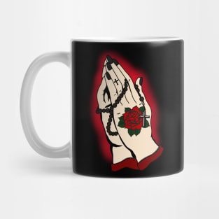 Neo Traditional Praying Hands Mug